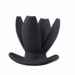 2019 Hot Sale Silicone Flower Opening Hollow Butt Plug Expander for Men Woman Adult Erotic Anal Sex Toys