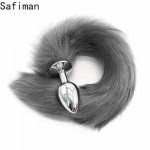 Fox, Metal Plug Long Anal Plug Sex Toy Animal Role Play Cosplay Fox Tail Sex Products Shop Sexy Butt Plug Adult Accessories