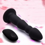 Remote Control Anal Plug Dildo Vibrator Male Prostate Massager Butt Plug P Spot Vibrator Sex Toys for Men Gay Masturbator