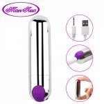 Man nuo Mini Bullet Vibrator Sex Toys for Woman G-Spot Clitoris Stimulator USB Rechargeable for Female Vagina Masturbator