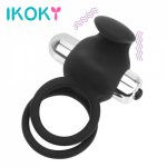 Ikoky, IKOKY Silicone Cock Rings Single Frequency Vibrator Sex Toys for Men Clitoris Stimulate Vibrating Penis Rings Delay Ejaculation