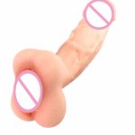 Real Dildo Penis Sleeve Condom Extender Realistic Anal Vagina Pussy Male Masturbation Cup Adult Sex Toys for Couple Women Gay