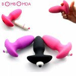 Silicone Anal Vibrator Anal Butt Plug Adult Jump Egg Speed G Spot Anus Plug Vibrating Anal Plug Sex Toys for Men and Women O3