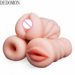Male Masturbator Realistic Vagina Anal Silicone Soft Tight Pussy Erotic Adult Toys Penis Sex Toys For Men Masturbatings machine