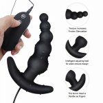 Erotic10 Frequency Vibrating Prostate Massager Anal Plug Dildo Vibrator Anal Beads Butt Plug Vibrators For Men Toys For Adult