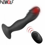 10 Frequency Wireless Dildo Vibrator Massager Remote Control Anal Plug Suction Cup Masturbator Prostate G-spot Stimulation S29