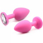 3 Different Size Silicone Anal Plug Sex Toys For Men/Women Anal Trainer Jewelery Plugue Butt Plug Unisex Plated Massager Anus