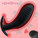 Wireless Remote Anal Dildo Plug Vibrator Adult Sex Toys Prostate Massage Butt Plug Anus Pussy Masturbator for Men Women 10 Speed