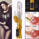 G Spot Dildo Rabbit Vibrator for Women Dual Silicone Vagina Multispeed Waterproof Rabbit Massager Female Adult Sex Toy H4