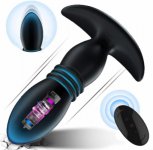 LOAEY 2 In 1 Vibrating Anal Butt Plug Adult Game Sex Toy For Men  Women Prostate Massager Waterproof  Vibrator Stimulator