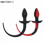 Silicone Dog Tail Anal Plug Toys For Adults Slave Women Men Gay Sex Games G-spot Butt Plug Bdsm Sexy Expander Erotic Toy