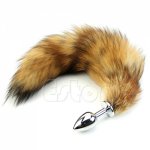 Fox, S-LOVE Novelty Sex Toys For Women Faux Fox Tail Alloy Chromed Butt Anal Plug Sexy Romance Sex Funny Adult Product Sex Toys