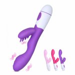 Dual Rabbit Dildo Vibrators For Women Sex Shop Female Masturbator Vaginal Massager Clit Stimulation Vibrator Sex Toys For Women