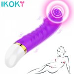 Ikoky, IKOKY G-spot Dildo Vibrator Female Masturbator Adult Products Vagina Clit Massager Sex Toys for Woman Waterproof