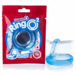 Screaming O, Podwójny pierścień na penisa i jądra - The Screaming O RingO 2 Blue  