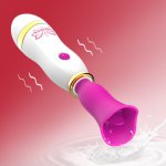 12 Speed Tongue Licking Vibrator AV Stick Nipple Clitoris Licking Stimulator Usb Charge Silicone Sex Toys for Woman Masturbator