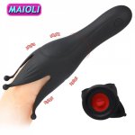 Male Masturbator Penis Vibrator Fantasty Climax Delay Trainer Stimulate Glans Vibrating Massager Stamina Trainer Sex Toy for Men