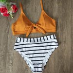 Sexy brazilian bikini Swimsuit 2019  Two Piece Solid push size swimwear womenhigh leg