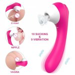 10 Suction & 9 Vibration Clitoral Sucking Dildos Vibrator G-Spot Clit Massager For Female USB Charging Adult Sex Toys For Women