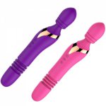 10 Speed Heating Vibrator Rotation Thrusting Dildo AV Magic Wand Massager G Spot Vibrators Clit Stimulator Sex Toys for Women