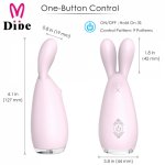 DIBE  LED Rechargeable Rabbit Vibrator G Spot Waterproof Dual Motors 9 Powerful Dildo Vibrators Women Sex Product Toys hot