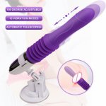 Powerful Vibrator Dildo Electronic Stimulator G spot Vibrator with Suction Cup for Women Hands-Free Sex Fun Penis Vibrator