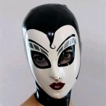 Latex Hood Handmade Rubber Drama Cosplay Maid Mask  Headgear Club Wear fetish men restraints bdsm hood bdsm sex adult games