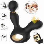 Anal Sex Toys With 3 Speeds Rotating +10 Speeds Vibrating- Heating Wireless Remote Anal Butt Plug For Men Women And Couples
