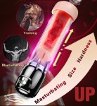 Electric Penis Pump Intelligent Automatic Sucking Masturbator Cock Enlarge Trainer Extend Hardness Rechargeable Sex Toys for Men