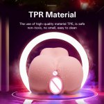 4D Realistic Ass Male Masturbator Silicone Sex Toys For Men Artificial Vagina Anal Soft Tight Pussy Erotic Adult Toys For Men