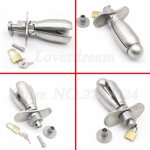 Heavy Stainless Steel Openable Anal Plug Dilators Chastity Device Lock Butt Plug Handles Ass Expanding Sex Toys For Women Men