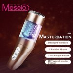 Meselo Automatic Male Spiral Piston Rotate Masturbators Vibrating Sex Toys for Men Masturbation Cup Vagina Male Vibrator Sex