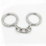 Stainless Steel Round Handcuffs For Sex Torture Bdsm Tools Bondage Handcuffs Metal Restraints Adult Game Sex Toys For Couples