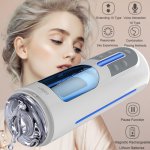 Leten, Leten Male Masturbator Sex Toy Vagina Sex Machine Telescopic Rotation Interactive Real Pussy TPE 10 Frequency Voice Aircraft Cup