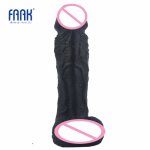 Faak, FAAK huge realistic dildo suction black big penis cock sex toys for women vagina stimulate lesbian masturbate flirting sex shop