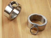 Newest stainless steel oval/round type metal handcuffs with lock bdsm bondage wrist restraints hand cuffs fetish wear for couple