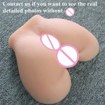 1:1 big silicone ass fake ass sex toy with vagina real pussy and ass sex products black/flesh male masturbator sex toy for man