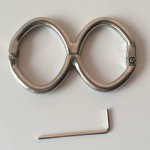 8 Shape Stainless Steel Metal Handcuffs For Sex Adult Games Bondage Restraints Hand Cuffs BDSM Torture Sex Toys For Couples