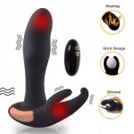 Usb Rechargeable 9 modes Male Prostate Massage Anal Vibrator Silicon Sex Toys For Men Butt Plug Penis Training