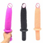 Anal Dildos Butt Plug Handle Corn Super Long Dildos Simulation Penis Female Masturbation Toys Sex Products for Couples H8-2-149
