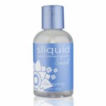 Sliquid, Smakowy środek nawilżający - Sliquid Naturals Swirl Lubricant 125 ml Niebieska Malina