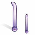 Dildo szklane do punktu G - Glas Purple Glass G-Spot Tickler