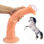 Sex horse Dildo huge Soft Realistic Penis female Masturbation Stimulate Vaginal anal dildo with Suction cup Sex Toys for Woman
