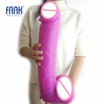 FAAK giant realistic dildo 16.5inch huge long penis big dong 2.95 inch thick female masturbator anal sex toys massive cock