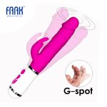 Faak, FAAK 10 Speed G Spot Massage Rabbit Vibrators Sex Toys for Women Dildo Clitoris Stimulate Female Masturbator Sex Shop Anal plug