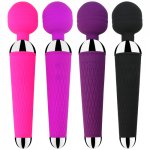 New Oral Clit Vibrators USB Charge Av Magic Wand Vibrator Anal Massager Adult Sex Toys For Women Safe Silicone Sex Product-30