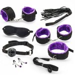 13pcs BDSM Sex toys for couples Gag Handcuffs Anal Plug Whip Restrain rope Blindfold for Couples Sex Bondage Kit Adult Games Set