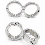 Stainless Steel Restraints Set Handcuffs Sex Slave with Fixed Lock Bracelet Bondage Kit Adult Game BDSM Toy for Couples G7-6-110