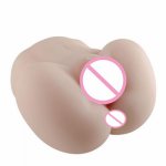 Real Voice Big Buttock Ass Male Masturbator Men Gay Sex Toys Double Channel Mini Sex Dolls,Adult Silicone pussy ass,sex shop