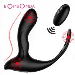 Heating Prostate Massage Vibrator Sex Toys For Men Waterproof Prostate Stimulator Butt Plug Delayed Ejaculation Ring Toy For Men